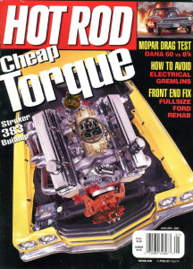 HOT ROD 2001 JAN - QUAD-4, T-TYPE, '65 A/FX CORONET